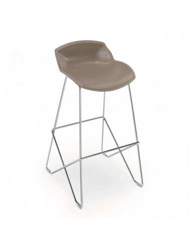 Sgabello in cuoio 1 Kaleidos stool Cuoio