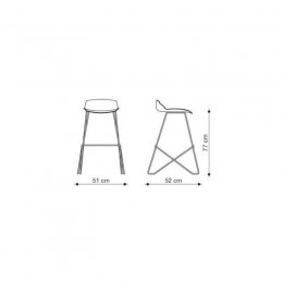 Sgabello in cuoio 1 Kaleidos stool Cuoio