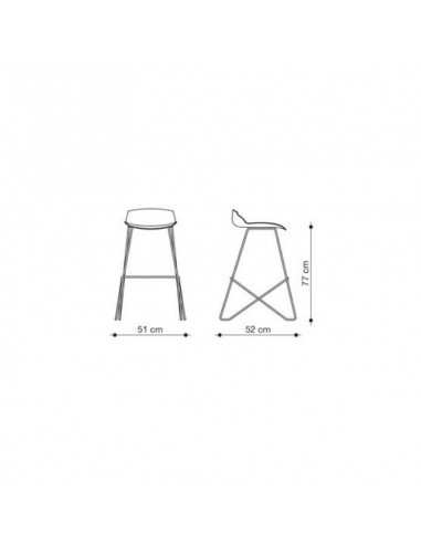 Sgabello in cuoio 1 Kaleidos stool Cuoio