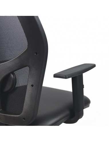 Poltrona Star schiena in rete con poggiatesta e braccioli regolabili struttura colore a scelta