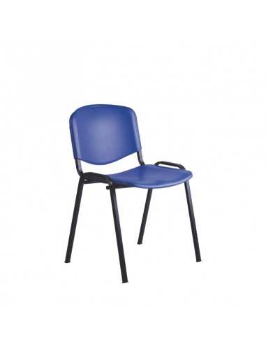 Sedia fissa Grace disponibile in diversi colori e con l'aggiunta di scrittoio e/o braccioli