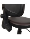 Poltrona operativa alta con braccioli struttura nera Alicia