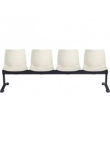 Panca 2/3/4/5 posti con gamba fissaggio a pavimento Ada