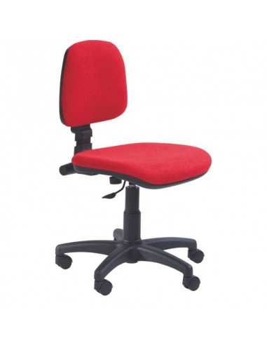 Poltrona operativa bassa senza braccioli struttura nera Alicia