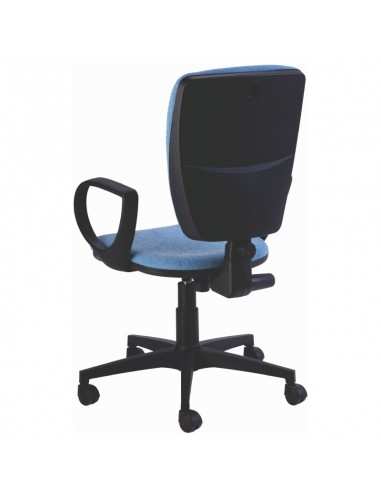 Poltrona senza poggiatesta e braccioli fissi schienale alto struttura colore nero schienale Up/Down Mary black