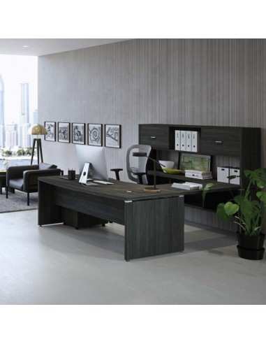 Ufficio completo composto da scrivania, appendice, consolle base con sopralzo e cassettiera Kamos