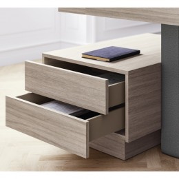 Ufficio completo composto da scrivania, cassettiera e due totem Jera