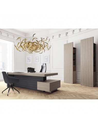 Ufficio completo composto da scrivania, cassettiera e due totem Jera