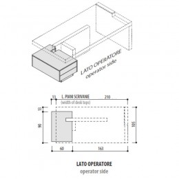 Ufficio completo composto da scrivania, cassettiera e due totem Jera