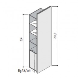 Ufficio completo composto da scrivania, cassettiera e due totem Jera