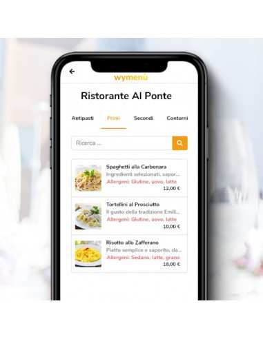 wymenù Attivazione Menù elettronico per pub ristoranti pizzerie - Licenza Durata 12 mesi