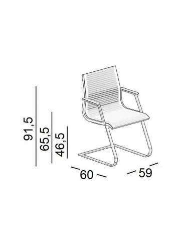 Poltrona direzionale ospite schienale medio Nulite